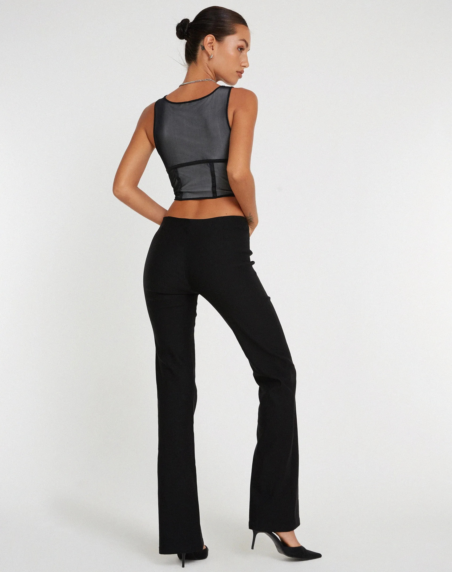 Wali Crop Top in Black